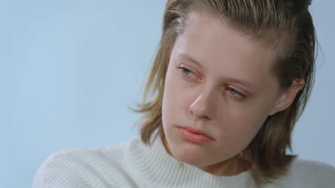 Innocent girl close up Video stock 87543352