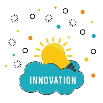 Innovate disign. Idea icon. Flat illustration , vector Stock Illustration