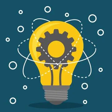 Innovate disign. Idea icon. Flat illustration , vector Stock Illustration