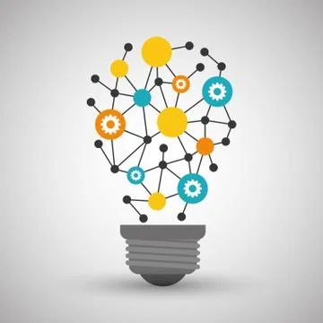 Innovate disign. Idea icon. Flat illustration , vector Stock Illustration