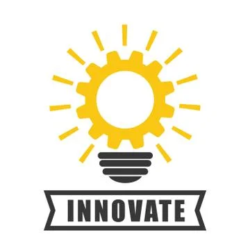 Innovate disign. Idea icon. Flat illustration , vector Stock Illustration