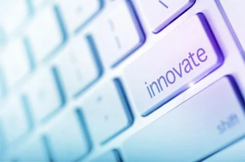 Innovate keyboard button concept Ilustração Stock