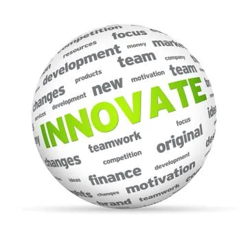 Innovate sphere Illustrazione stock