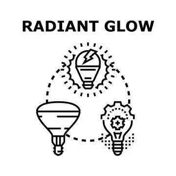 Innovating ideas radiating creative problem solving energy Stock Illustration