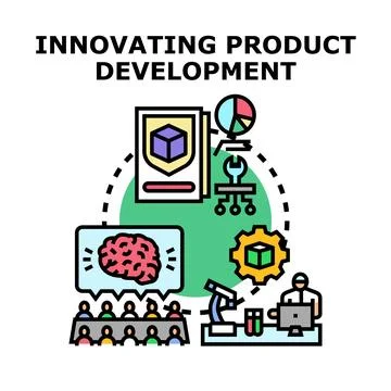Innovating product developing process and engineering strategy Stock Illustration