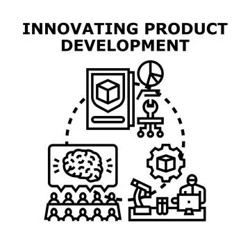 Innovating product developing process and engineering strategy Stock Illustration