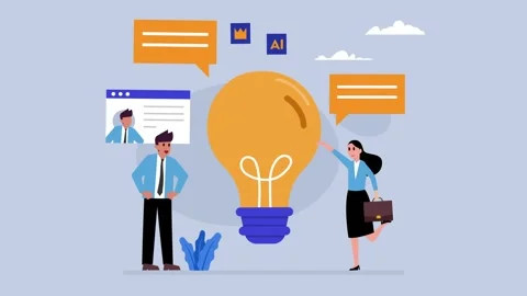 Innovation and Collaboration Using AI Technology for Business Solutions car.. Stock Footage 302533369