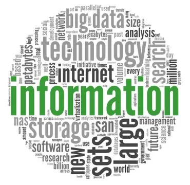 Innovation and technology concept  in tag cloud Stock Illustration