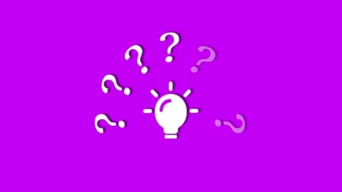 Innovation Brainstorm Light Bulb Inquiry Icons Motion Graphics Animation Stock Footage 325358652