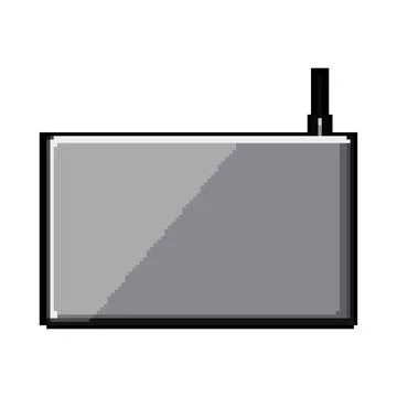 Innovation charging mouse pad wireless pixel art vector illustration Stock Illustration