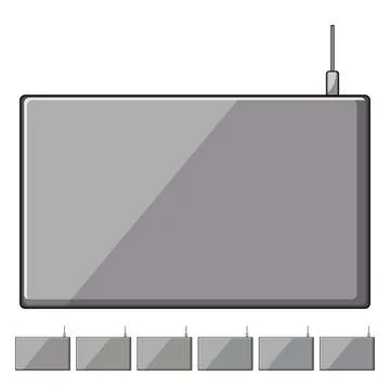 Innovation charging mouse pad wireless cartoon vector graphic Stock Illustration