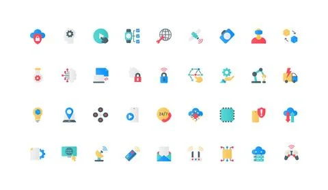 Innovation communication technology, digital data optimization with AI color 스톡 일러스트