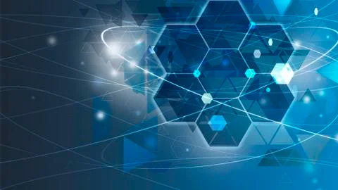 Innovation Computer Data Technology,Business concept ideea background conection Stock Illustration