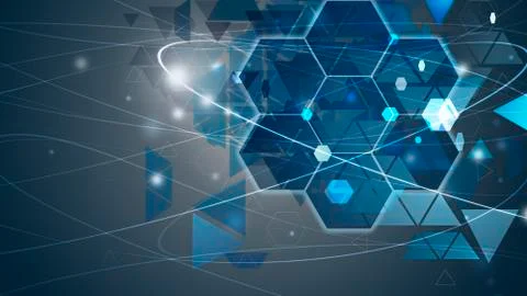 Innovation Computer Data Technology,Business concept ideea background conection Illustrazione stock