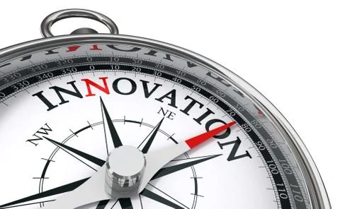 Innovation concept compass Stock Illustration