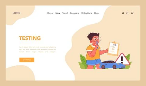 Innovation cycle web or landing. Generation of a creative idea or Stock Illustration