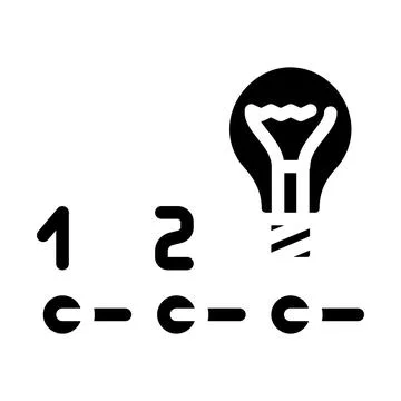 Innovation data science glyph icon vector illustration 스톡 일러스트