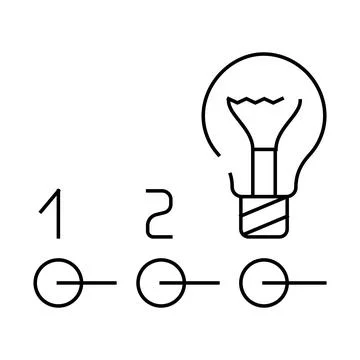 Innovation data science line icon vector illustration 库存插图