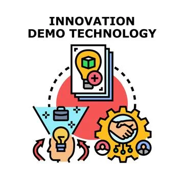 Innovation demo technology concept vector illustration Stock Illustration
