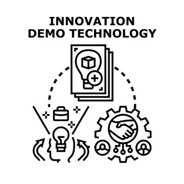 Innovation demo technology concept vector illustration Stock Illustration