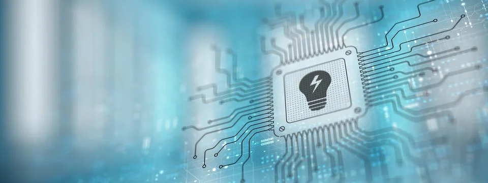 Innovation Driving Change Illustrated on a Processor. Stock Illustration