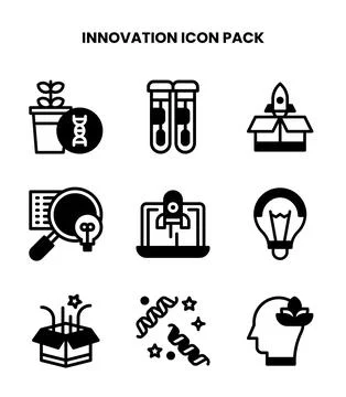 Innovation DuoTone Vector Icons Pack イラスト素材