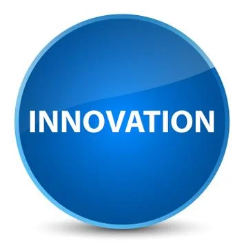 Innovation elegant blue round button Stock Illustration