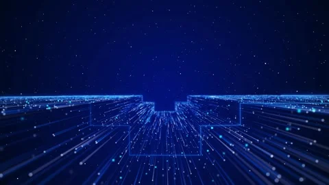 Innovation future data Wireframe network speed connection internet network, Ai Stock Footage 277718928