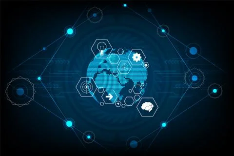 Innovation of the future world. Stock Illustration