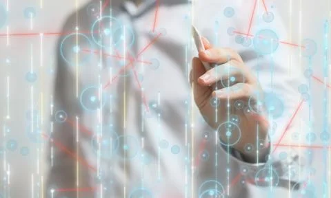 A Innovation futuristic digital data binary code background technology 写真素材