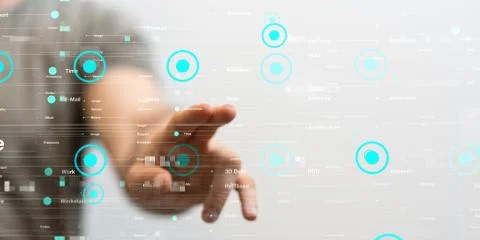 A Innovation futuristic digital data binary code background technology 库存照片