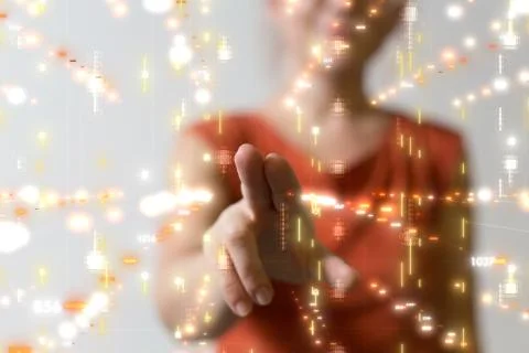 A Innovation futuristic digital data binary code background technology 库存照片