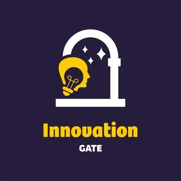 Innovation Gate Logo Stock Illustration