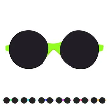 Innovation glasses for the blind vector cartoon graphic Stock Illustration
