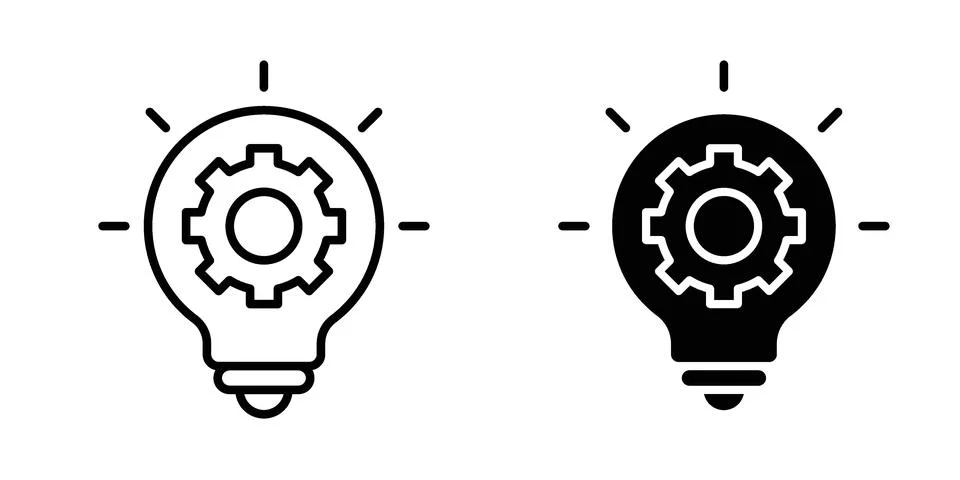 Innovation icon for design projects and web UI イラスト素材