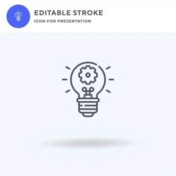 Innovation icon vector, filled flat sign, solid pictogram isolated on white Stock Illustration