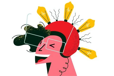 Innovation, idea, brainstorm concept Stock Illustration