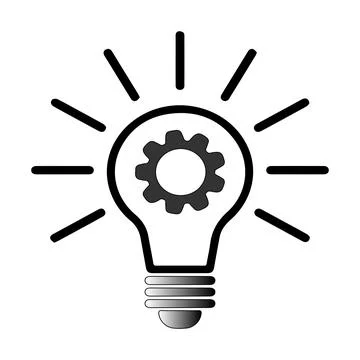Innovation idea bulb icon vector design for creative solutions 스톡 일러스트