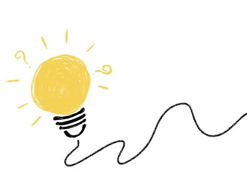 Innovation idea light  Stock Illustration