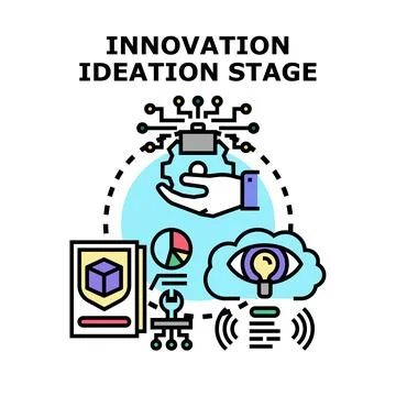 Innovation ideation stage concept vector illustration Stock Illustration