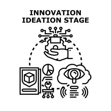 Innovation ideation stage concept vector illustration Stock Illustration