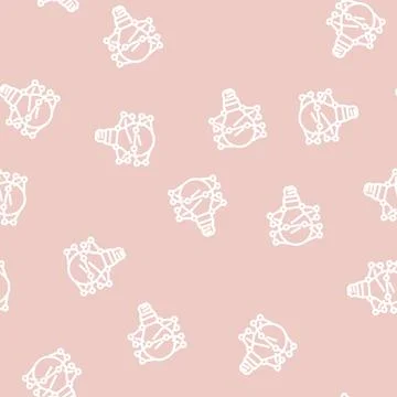 Innovation light bulb line vector seamless pattern Illustrazione stock