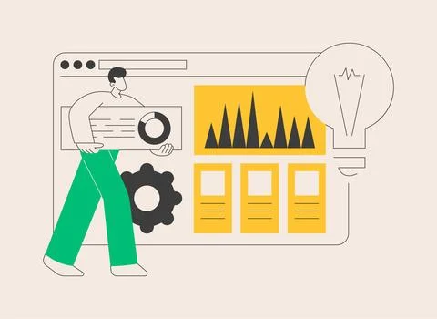 Innovation management software abstract concept vector illustration. Stock Illustration