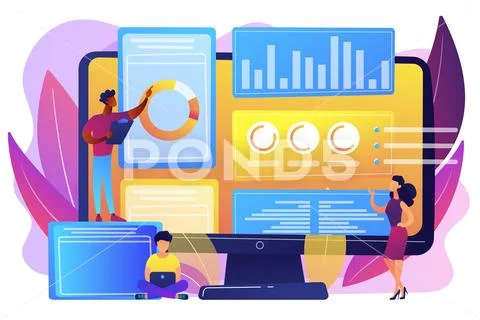 Innovation management software concept vector illustration. Stock Illustration