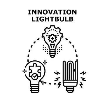 Innovation new ideas and creative solutions concept Stock Illustration