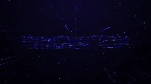 Innovation Particle Digital Data Analysis Big Data, High Tech Blockchain Data Stock Footage 346802592