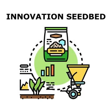 Innovation seedbed developing business growth and new ideas 库存插图