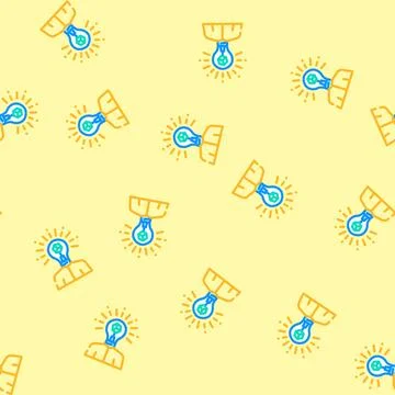 Innovation seeker tech enthusiast vector seamless pattern Illustrazione stock