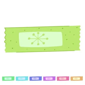 Innovation smart patch vector cartoon graphic Illustrazione stock
