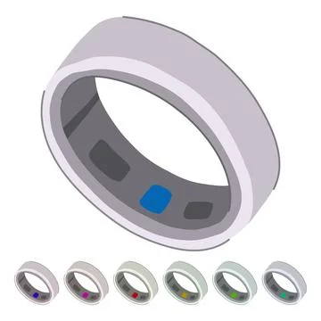 Innovation smart ring vector cartoon graphic Ilustración de archivo